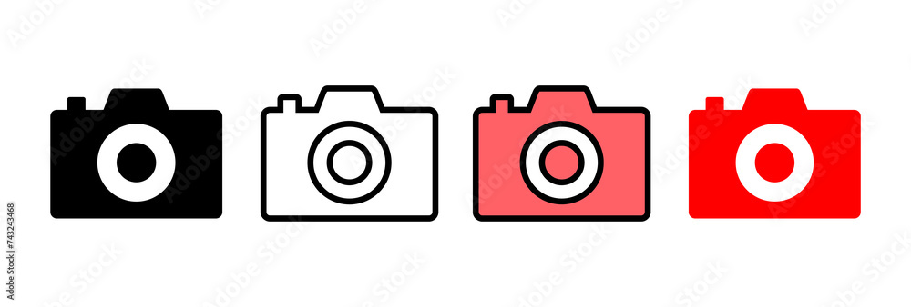 Camera icon vector illustration. photo camera sign and symbol. photography icon. Camera icon vector illustration. photo camera sign and symbol. photography icon.