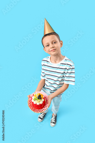 Cute little boy with Birthd...
