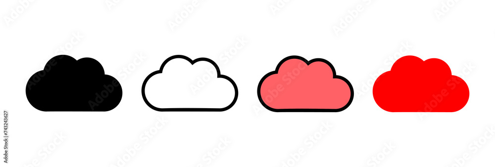 Cloud icon vector illustration. cloud sign and symbol Cloud icon vector illustration. cloud sign and symbol