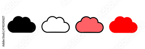 Cloud icon vector illustration. cloud sign and symbol