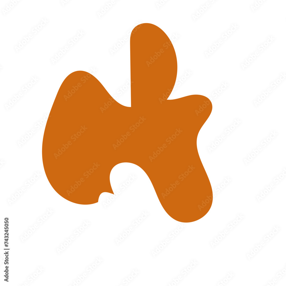 Mustard orange abstract shape vector Mustard orange abstract shape vector