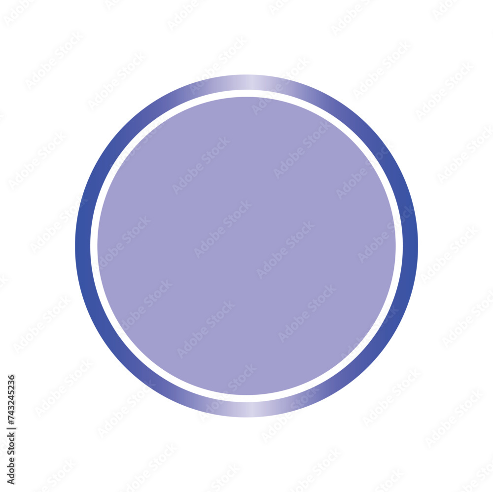 simple round frame with background illustration
