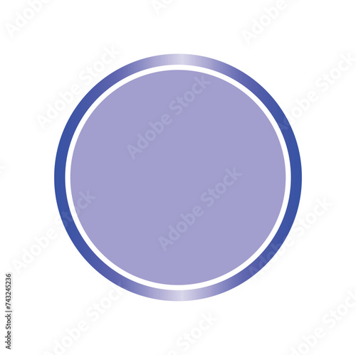 simple round frame with background illustration