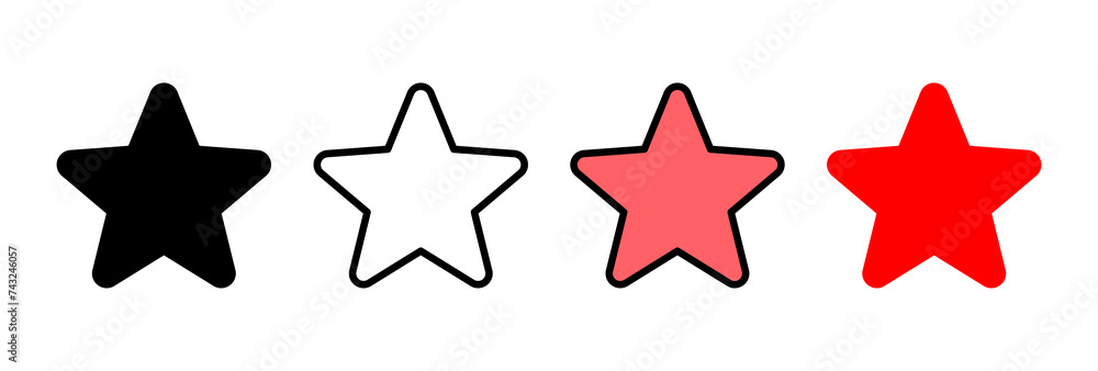 Star Icon vector illustration. rating sign and symbol. favourite star icon Star Icon vector illustration. rating sign and symbol. favourite star icon