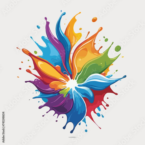 abstract colorful background  colorful paint splash 