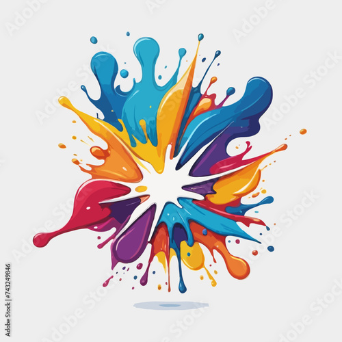 abstract colorful background  colorful paint splash