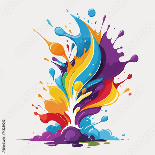 abstract colorful background  colorful paint splash