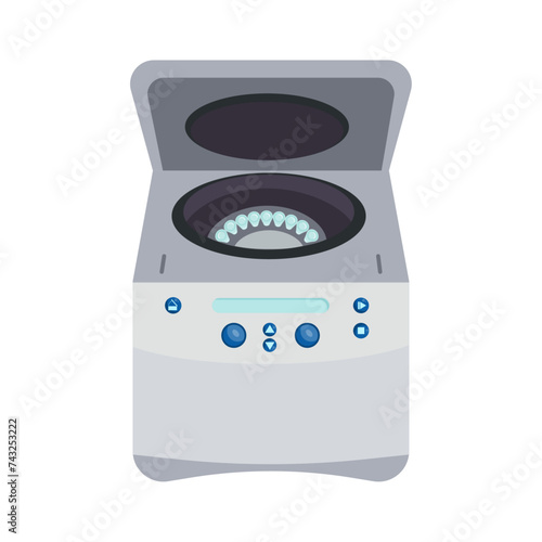 Microcentrifuge science laboratory vector illustration graphic icon symbol
