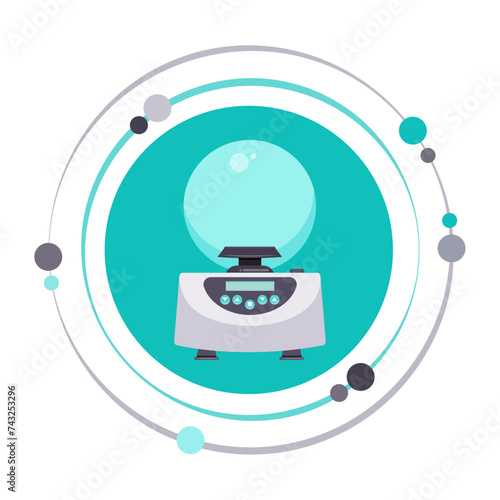 Microcentrifuge science laboratory vector illustration graphic icon symbol