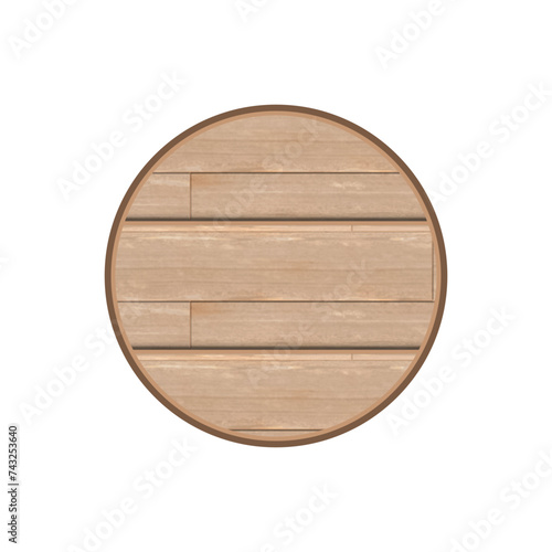 Wooden texture frame sign design decoration