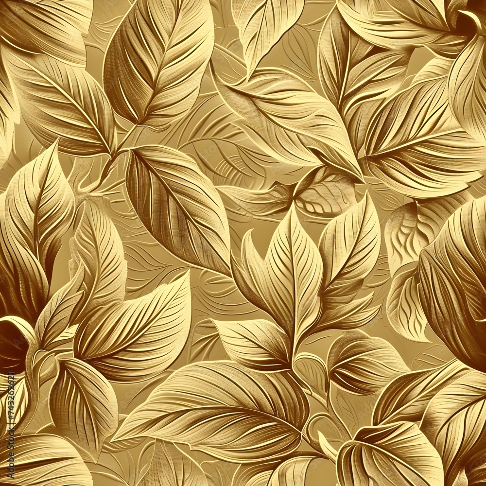 Gold Heart Damask Digital Paper Gold Heart Damask Digital Paper