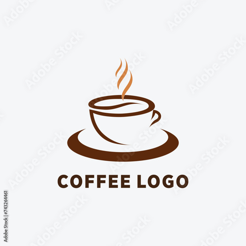 Vector coffee lovers design element vector icon with creative unique concept idea