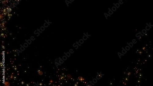 Christmas Sparkling Particles. christmas sparkling particle elements for overlay on footage photo