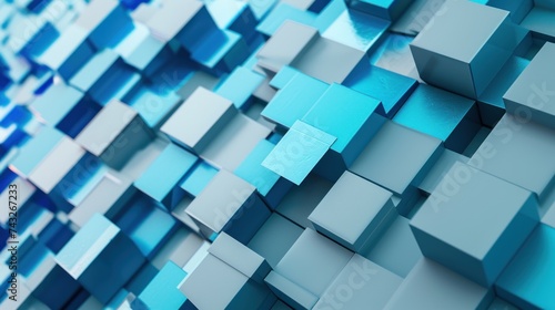 modern geometric 3d mosaic graphics lowpoly