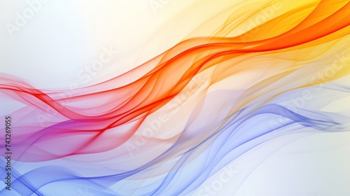 Trendy gradient smoke wave , colorful background. soft lines creative smoke swoosh style.