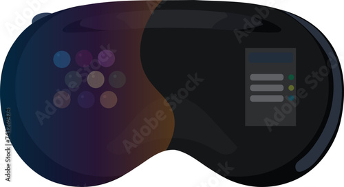 virtual reality vr vision device front view
