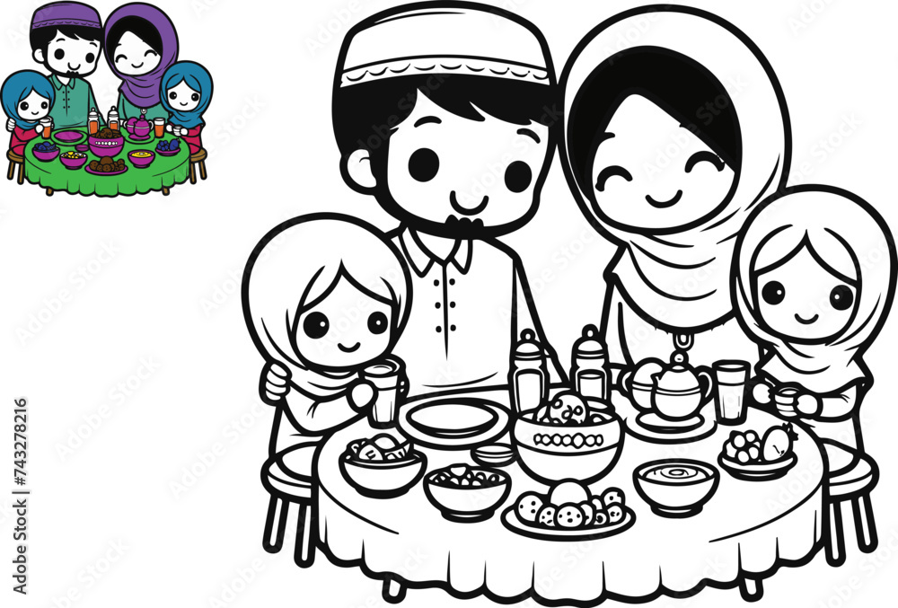 Heartwarming Togetherness, Illustrating the Joys of Family and Faith in Everyday Life, Coloring book Heartwarming Togetherness, Illustrating the Joys of Family and Faith in Everyday Life, Coloring book