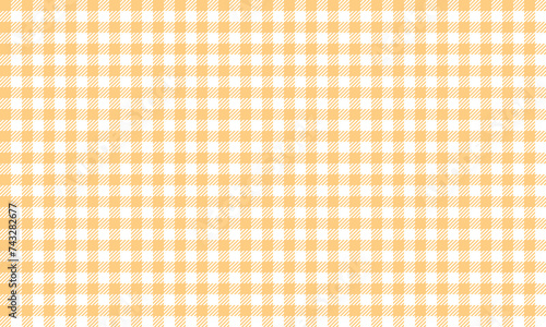 シンプルなギンガムチェックの背景素材(オレンジ)