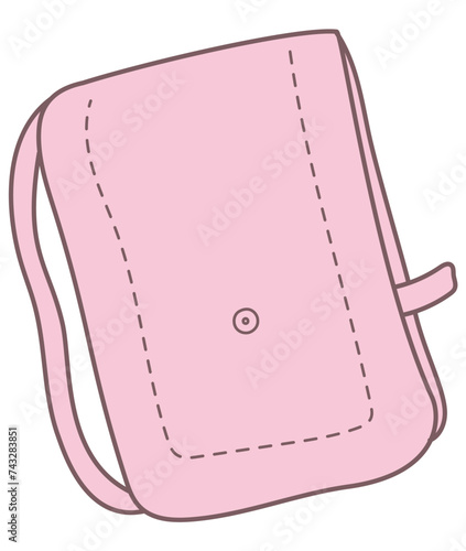 日本の防災頭巾の手描きイラスト素材