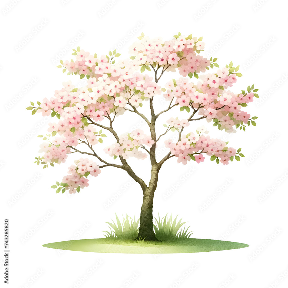 tree with pink flowers