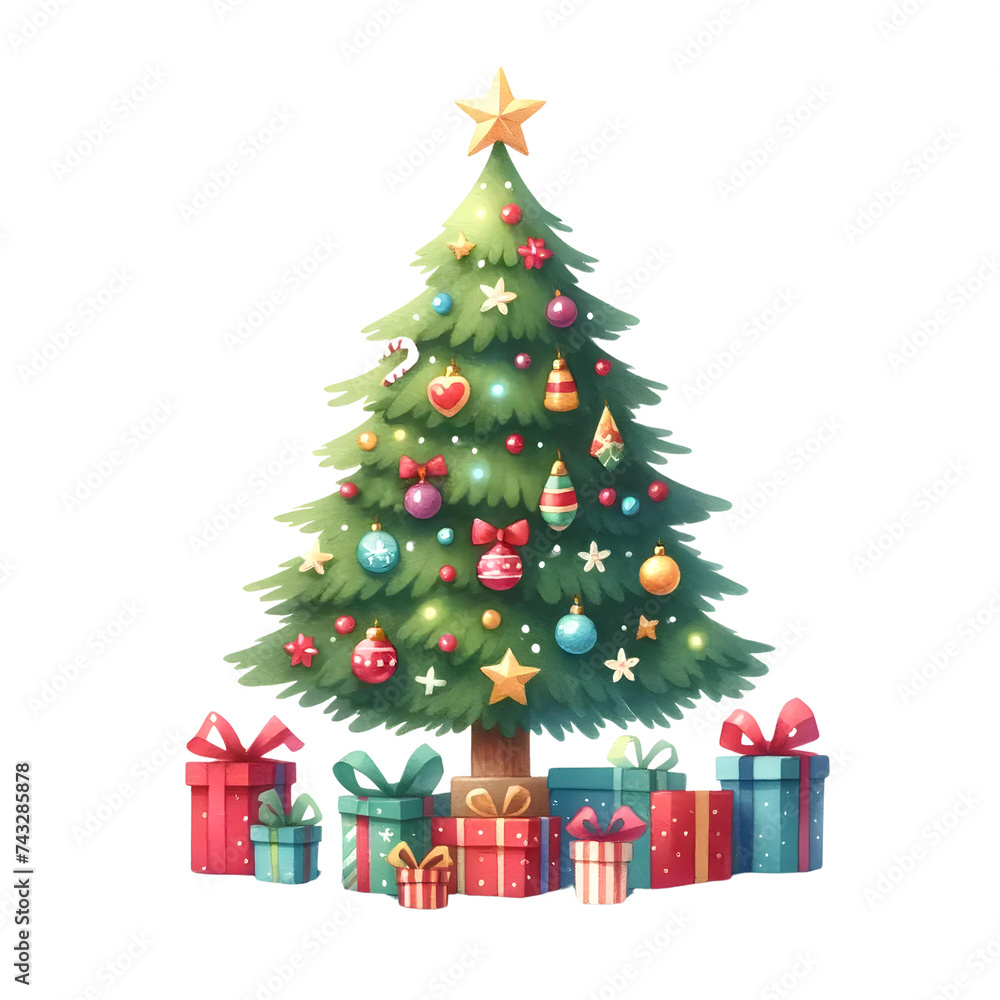 christmas tree with gifts christmas tree with gifts
