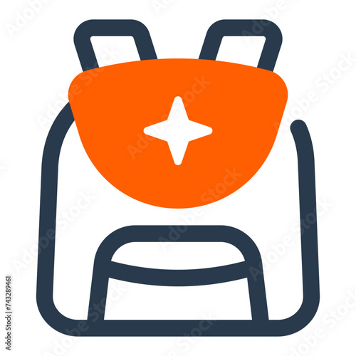 Backpack Inventory Vector Illustration for Game Asset