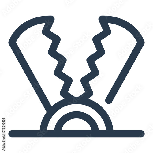 Deadly Trap Vector Illustration for Game Asset