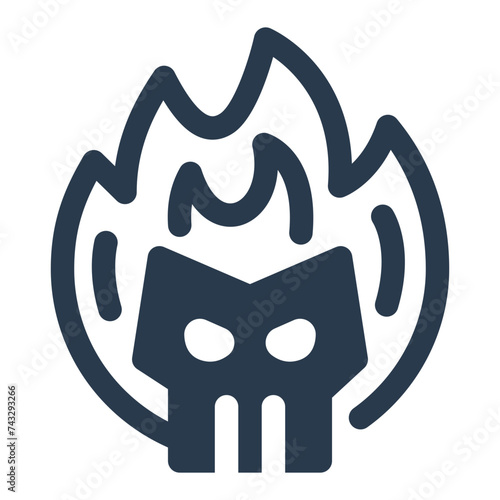 Fierce Enemy Vector Illustration for Game Asset