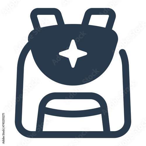 Backpack Inventory Vector Illustration for Game Asset