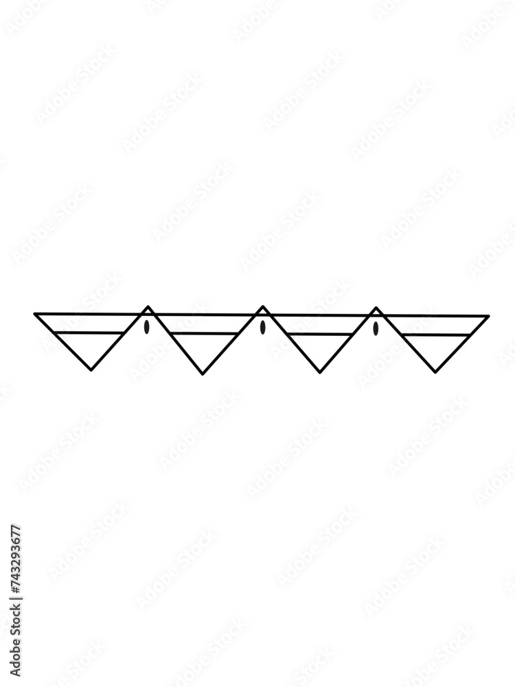 Naklejka premium border element ornament set, arrow, black,