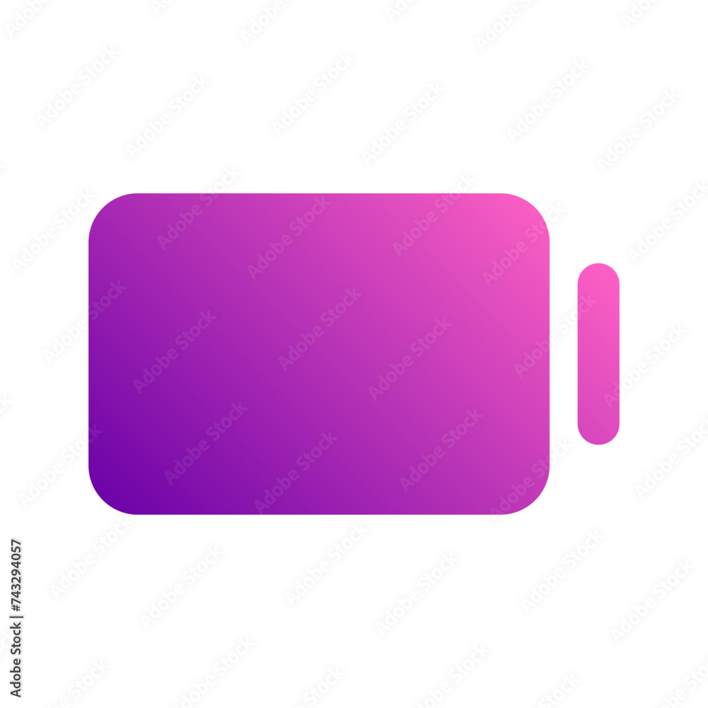 empty battery gradient icon empty battery gradient icon