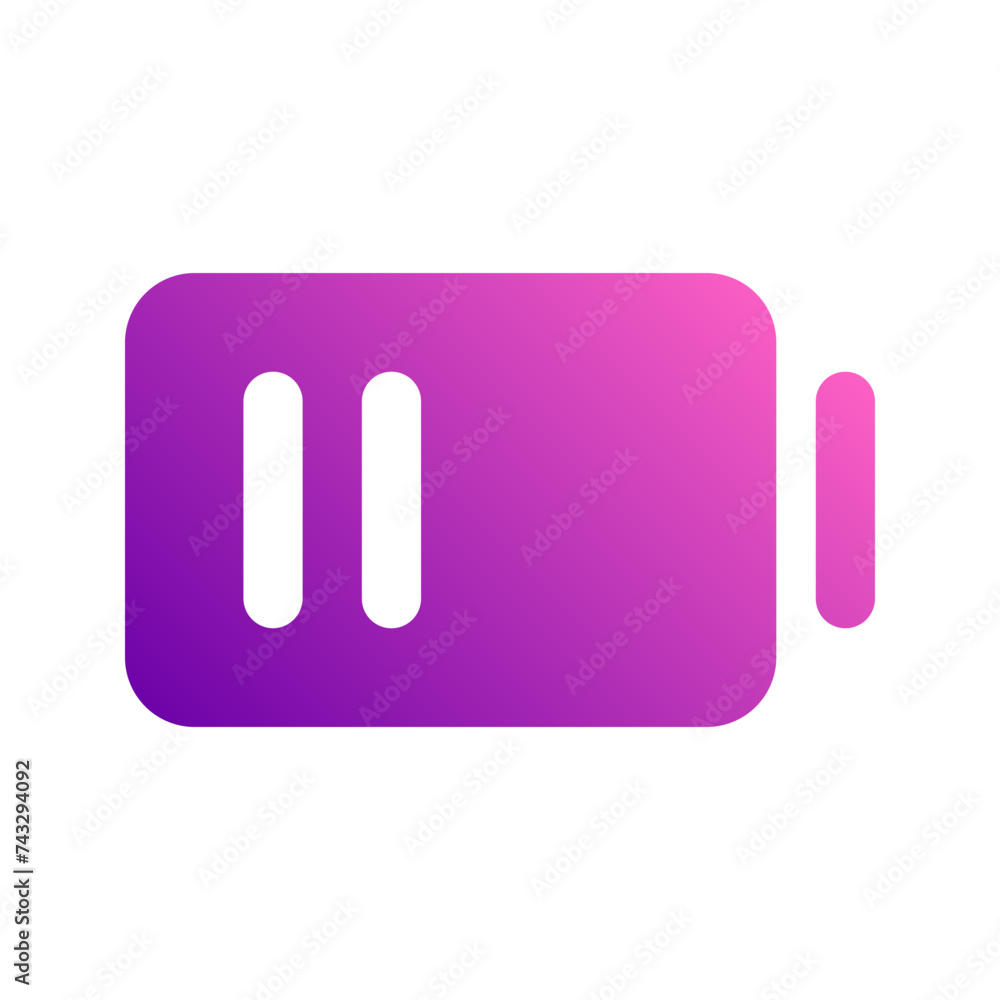 half battery gradient icon half battery gradient icon