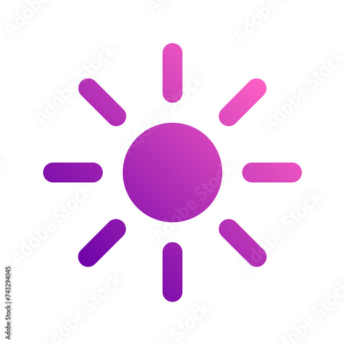 brightness gradient icon