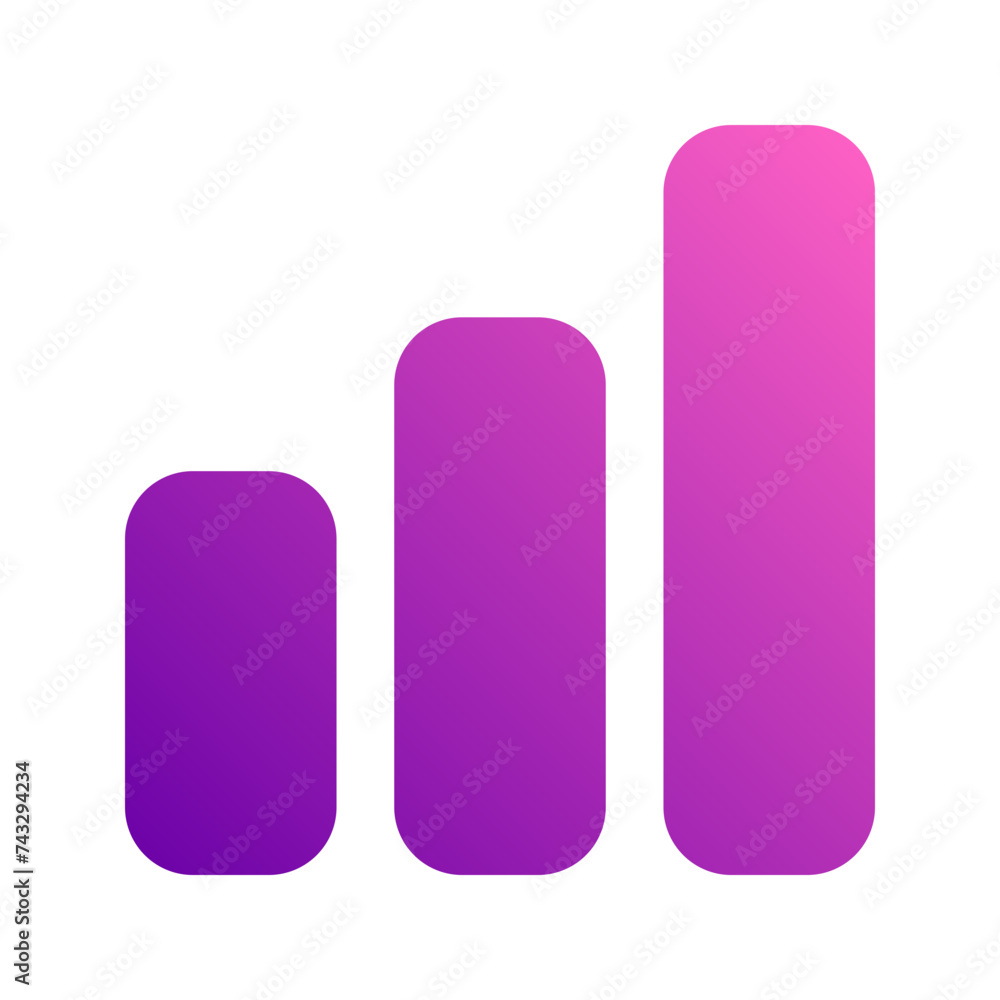 signal gradient icon signal gradient icon