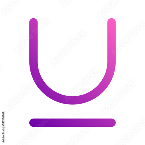 underline gradient icon