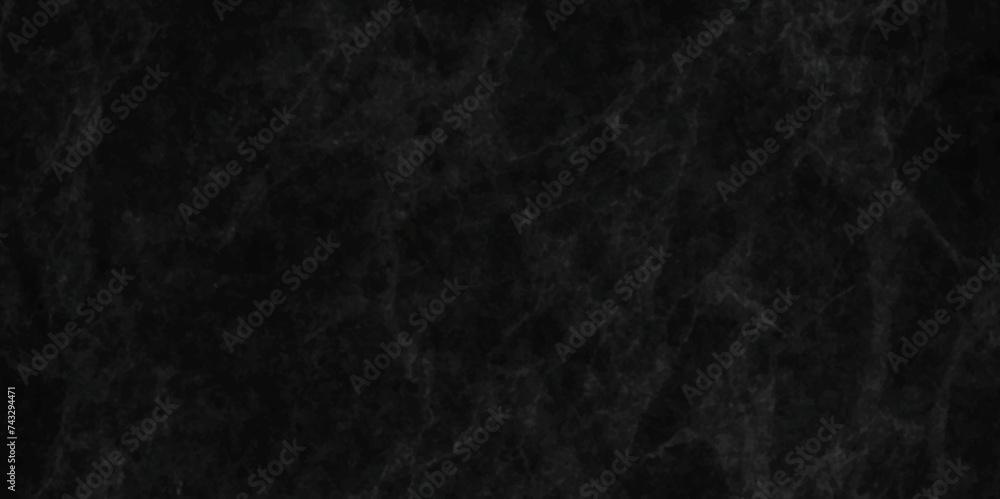 Fototapeta premium Dark black stone wall grunge backdrop texture background. monochrome slate grunge concrete wall black backdrop vintage marbled textured border background. 