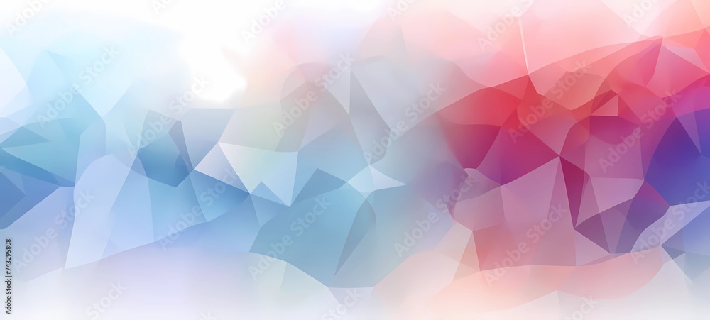 Obraz premium Abstract polygonal background, Geometric origami style with gradient, Generative AI illustrations.