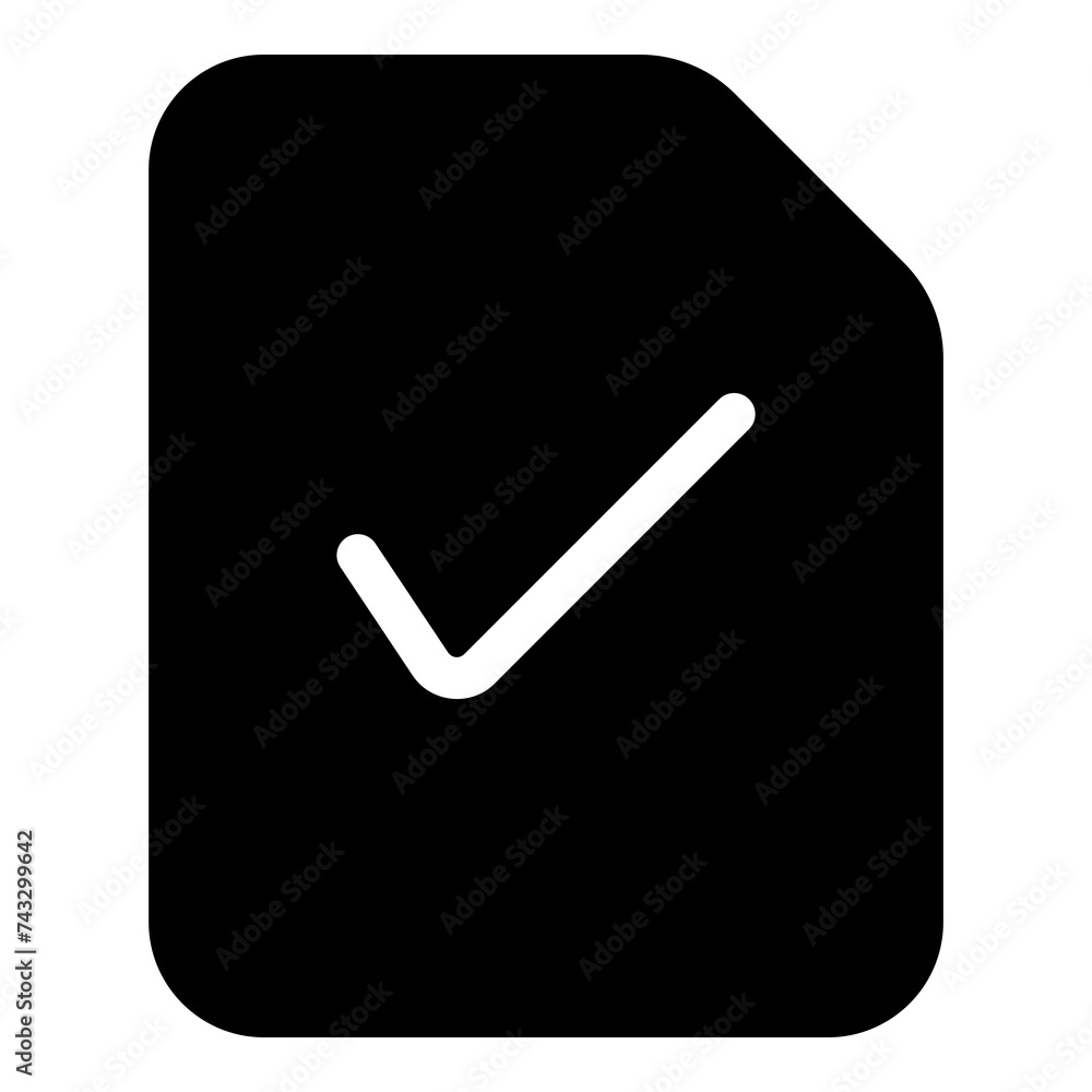 Check mark icon verification and approval Check mark icon verification and approval