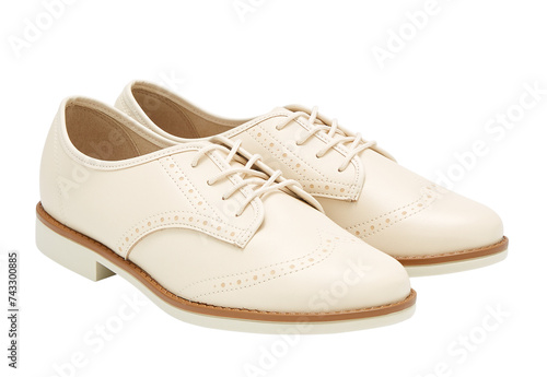 Loafer  white shoes are unisex fashion isolated on PNG