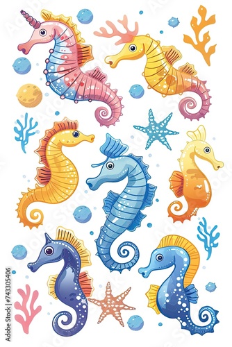Seahorse Sticker Collection