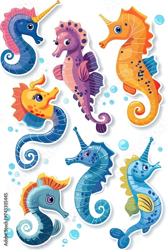 Seahorse Sticker Collection © dasom