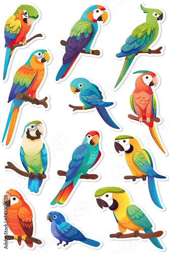 Parrot Sticker Collection