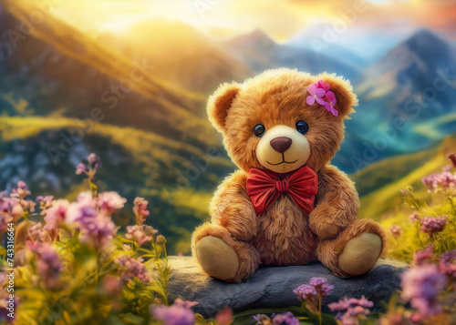 cute teddy bear travel.