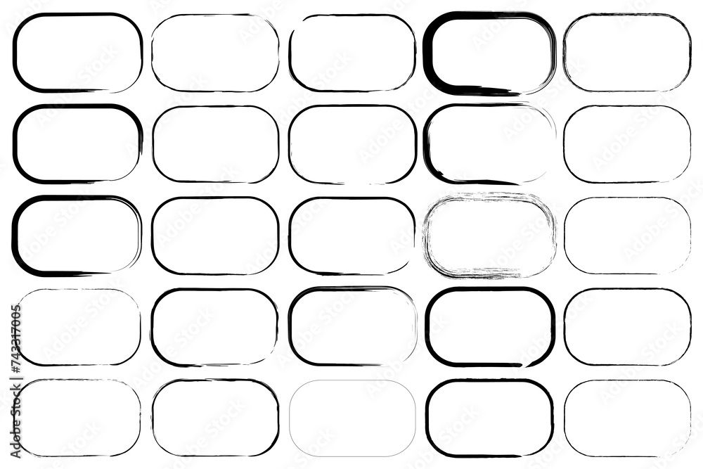 Squares form a pattern. Black brush strokes. Monochrome vector design. Vector illustration. EPS 10. Squares form a pattern. Black brush strokes. Monochrome vector design. Vector illustration. EPS 10.