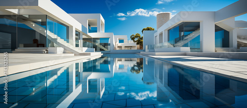 minimalism architecture building concept background