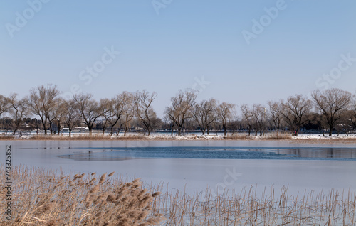 Landscape of Summer palace, Beijing, China, in winter