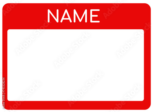 name tag frame