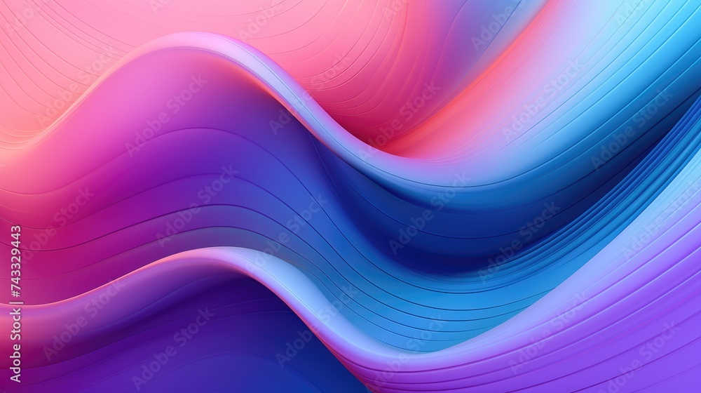 Obraz premium Abstract waves background in purple and blue colors