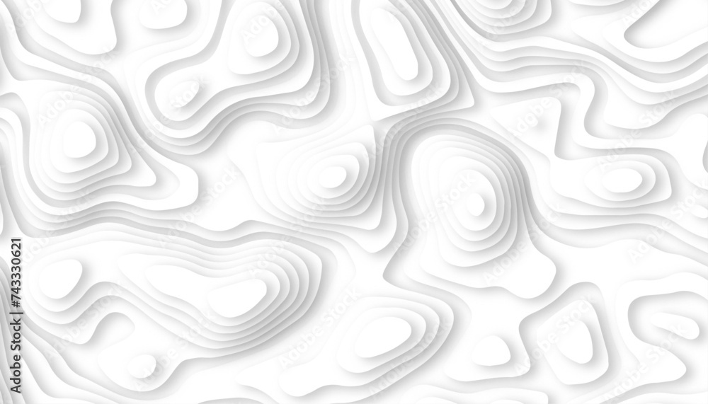 Topographic canyon geometric map relief texture with curved layers and shadow. Abstract realistic papercut decoration textured with wavy layers Topographic canyon geometric map relief texture with curved layers and shadow. Abstract realistic papercut decoration textured with wavy layers