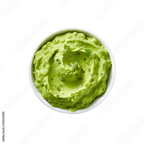 Guacamole Clarity Cutout, Ensuring Precise and Well Defined Culinary Visual Elements